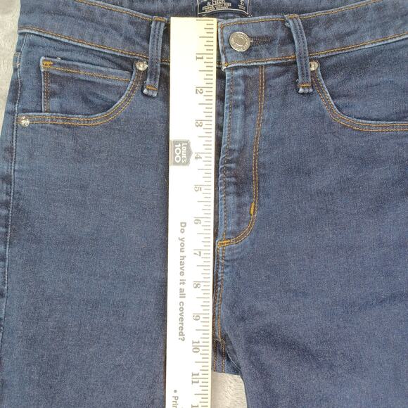 Abercrombie & Fitch Jeans Women's W26/2 Blue Simone High Rise Super Skinny Dark - Picture 9 of 11